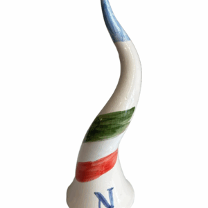 Corno ceramica con scudetto Napoli