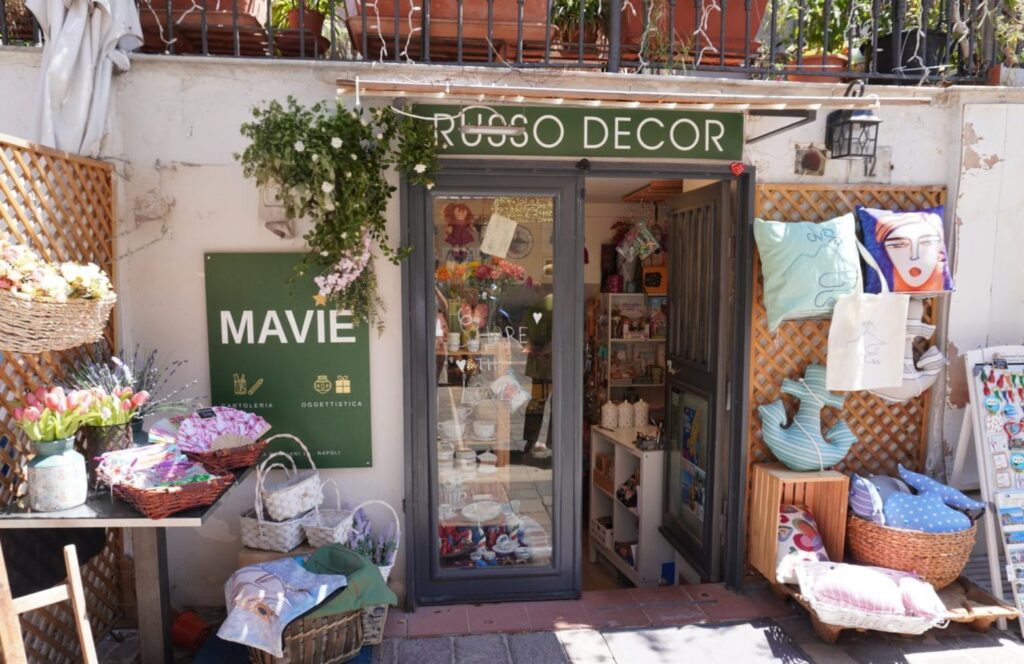 Negozio Mavie di cartoleria e oggettistica a Mergellina, Napoli