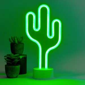 Lampada neon a forma di cactus Legami