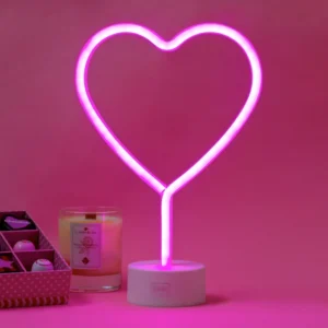 Lampada neon a forma di cuore Legami